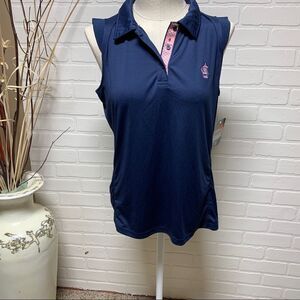Levelwear NWT Blue and Pink Golf Tennis Polo Top